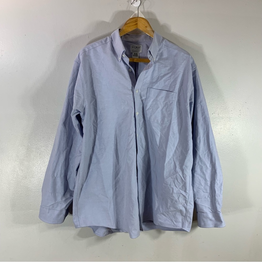 L.L. Bean vintage long sleeve button down casual outdoor jacket shirt